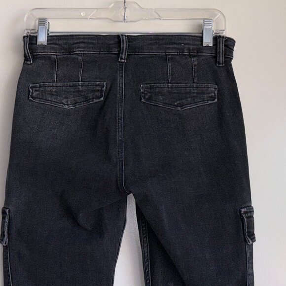ALL SAINTS Duran Skinny Cargo Jeans Size 26 Black - Picture 6 of 13
